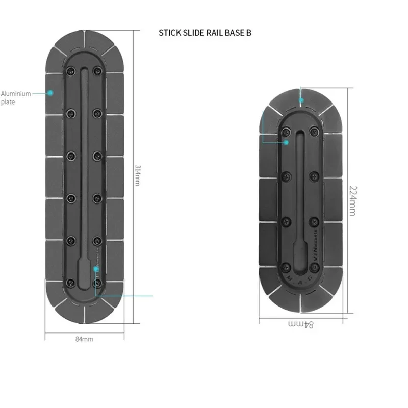 Camera Slider Rail - 거치대 스티커 테이프 베이스 레일 브래킷,