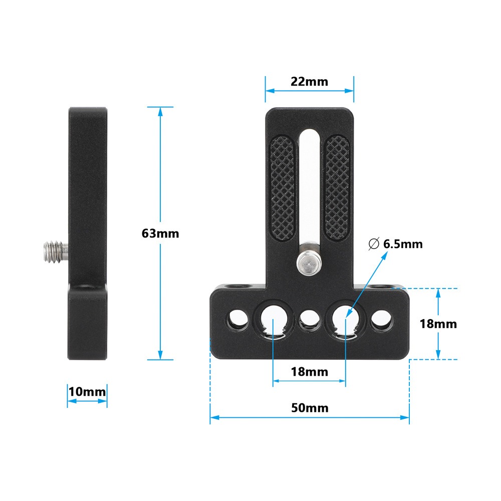Camera Cage Baseplate - 카메라 상단/하단 베이스 플레이트 1/4인치 나사