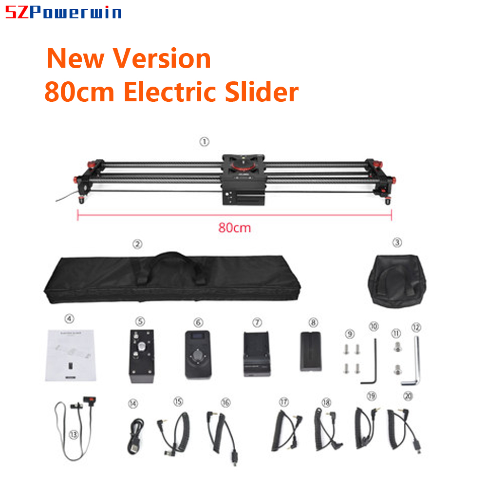 Camera Slider Rail - SZPowerwin 80CM 전문가용 전동 카메라 슬라이더