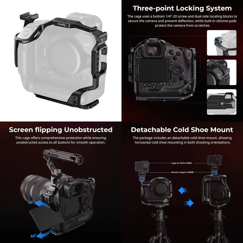 【CHIMU HOME】R1용 탈착식 풀커버 카메라 케이 - Camera Cage Baseplate 리뷰 및 가격