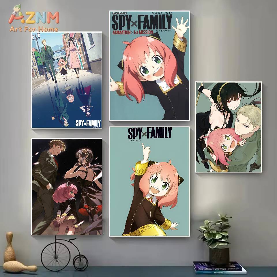 AZNM 스파이 x 패밀리 애니메이션 캔버스 벽 아트  - Photography Anime 리뷰 및 가격