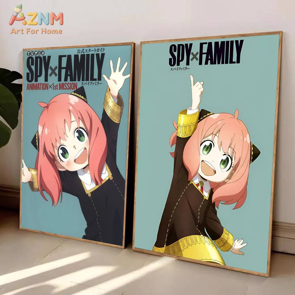 AZNM 스파이 x 패밀리 애니메이션 캔버스 벽 아트  - Photography Anime 리뷰 및 가격